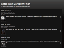 Tablet Screenshot of inbedwithmarriedwomen.com